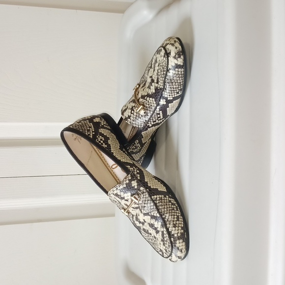 Sam Edelman Shoes - Sam Edelman "Lior" leather snakeskin bit slip on loafers - size 7